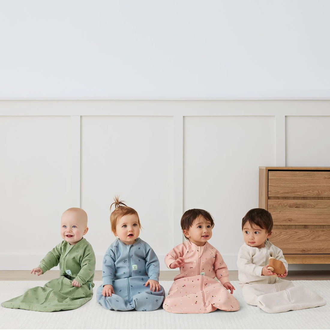 Sleeping Bag Long Sleeve 1.0 TOG - Oatmeal Marle