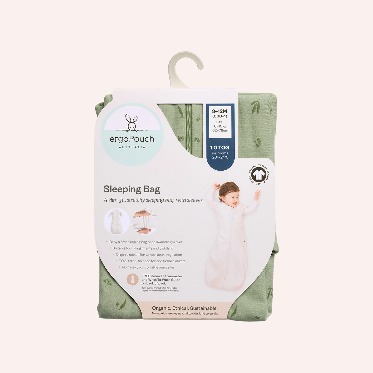 Sleeping Bag Long Sleeve 1.0 TOG - Willow