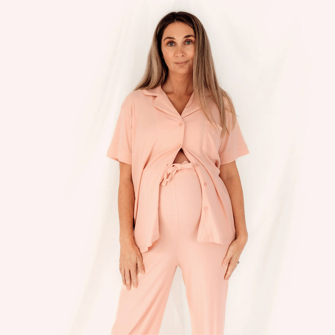 Maternity Pyjamas - Nude Pink