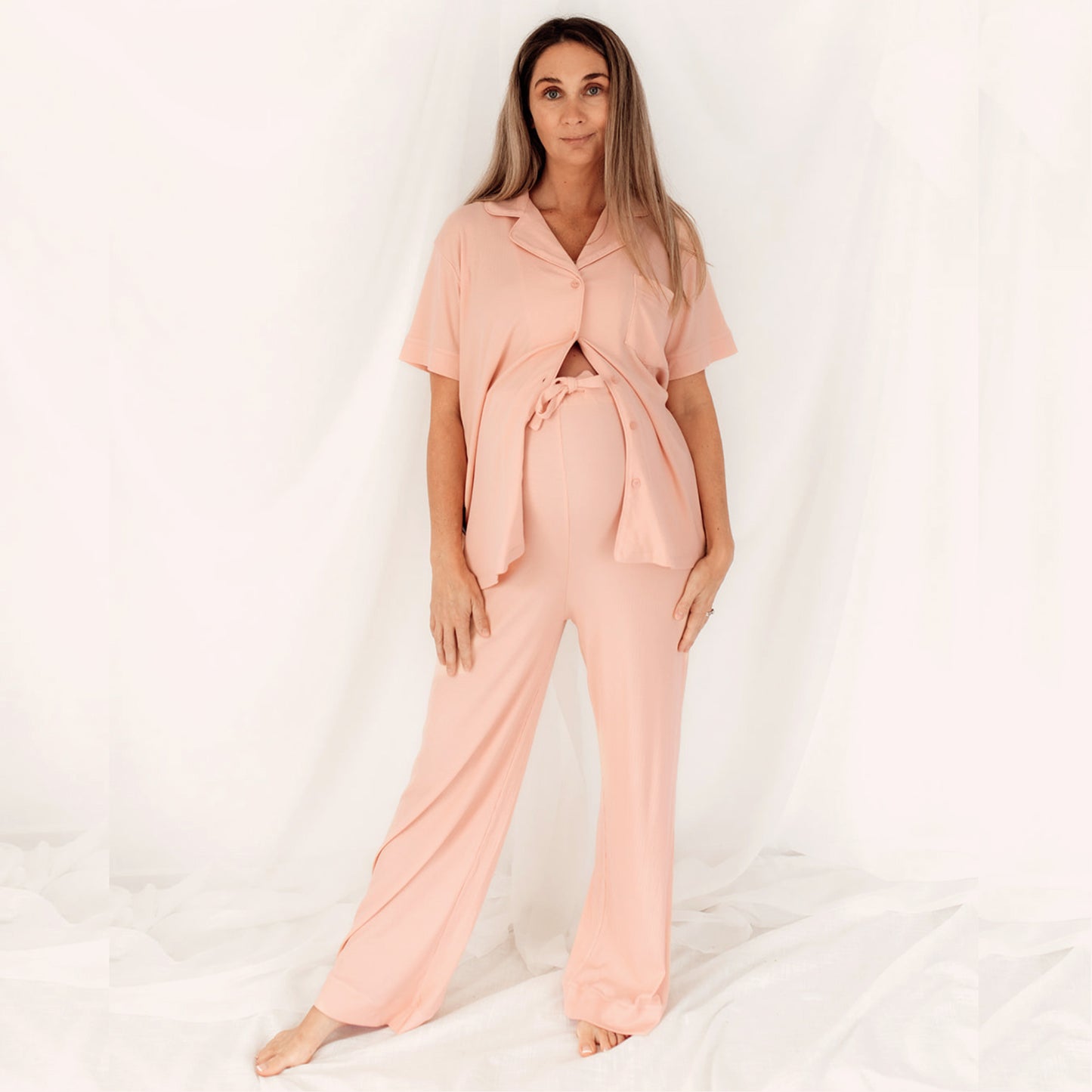 Maternity Pyjamas - Nude Pink