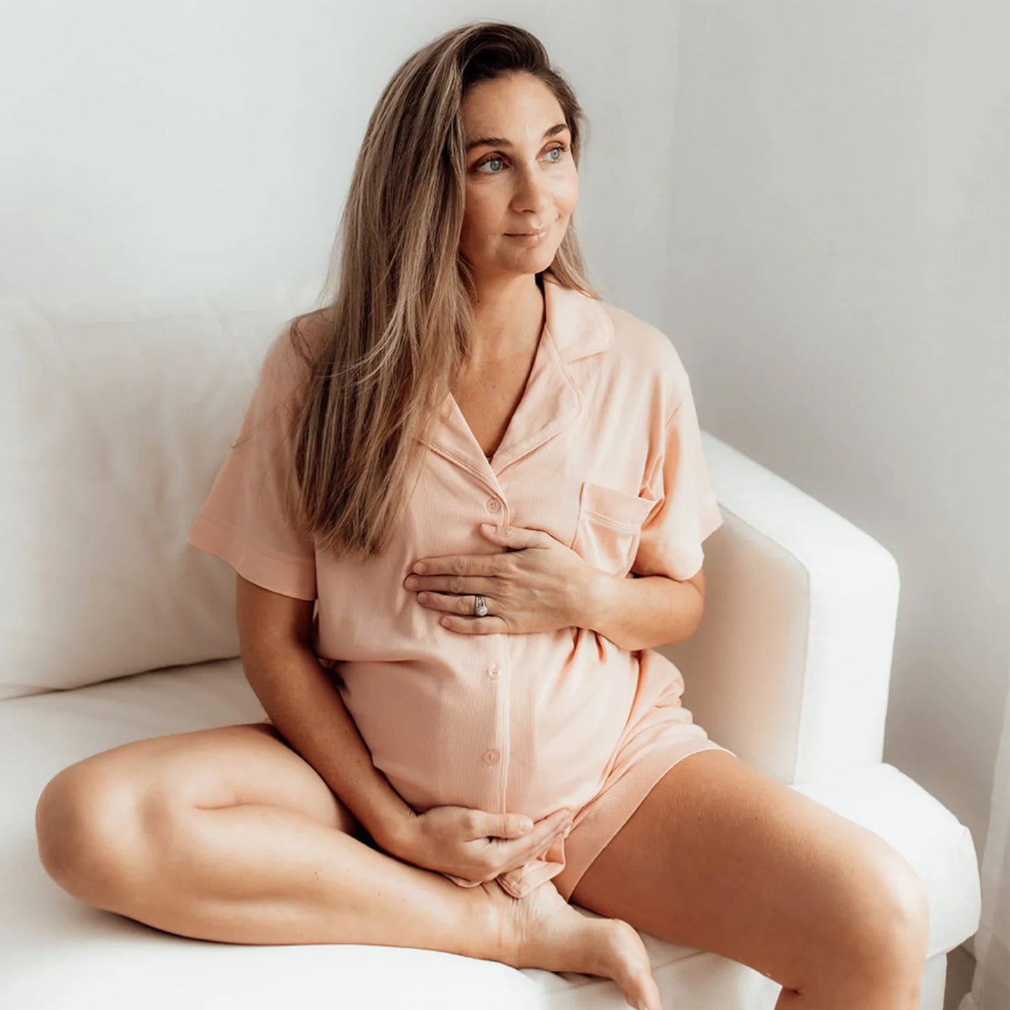 Maternity Pyjamas - Nude Pink