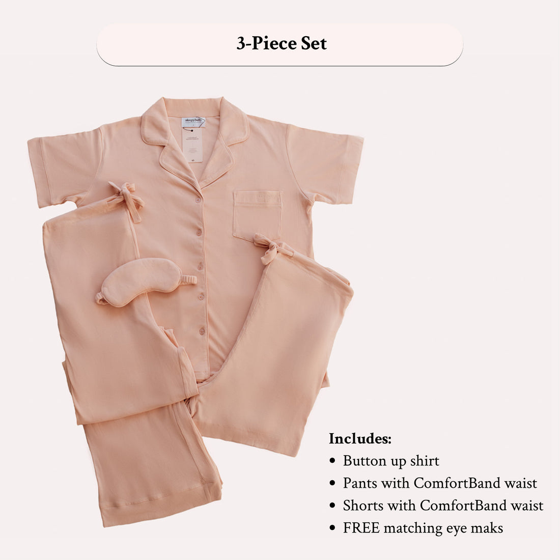 Maternity Pyjamas - Nude Pink