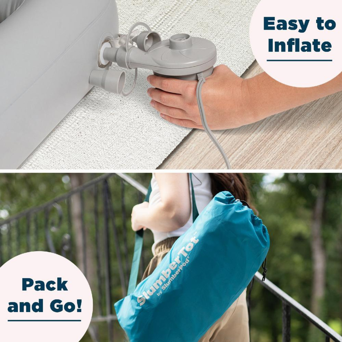 SlumberTot Inflatable Toddler Bed