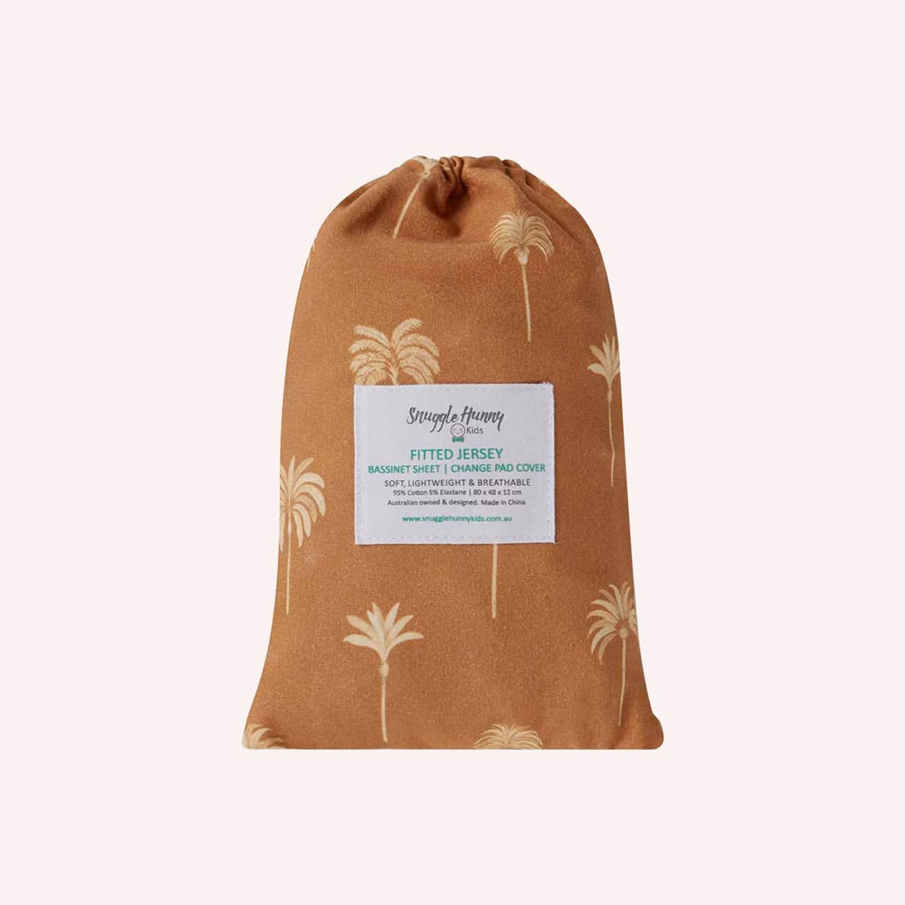 Sheet / Change Pad Cover Bronze Palm by Snuggle Hunny the memo