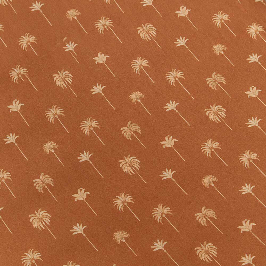 Fitted Cot Sheet - Bronze Palm