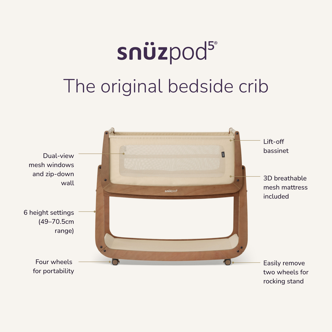 SnuzPod5 - Walnut