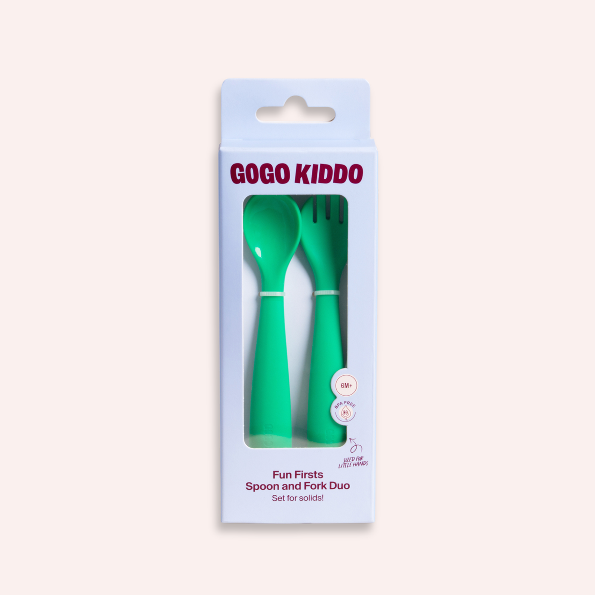Fun Firsts Spoon and Fork Duo - Green
