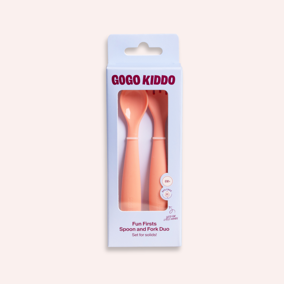 Fun Firsts Spoon and Fork Duo - Peach