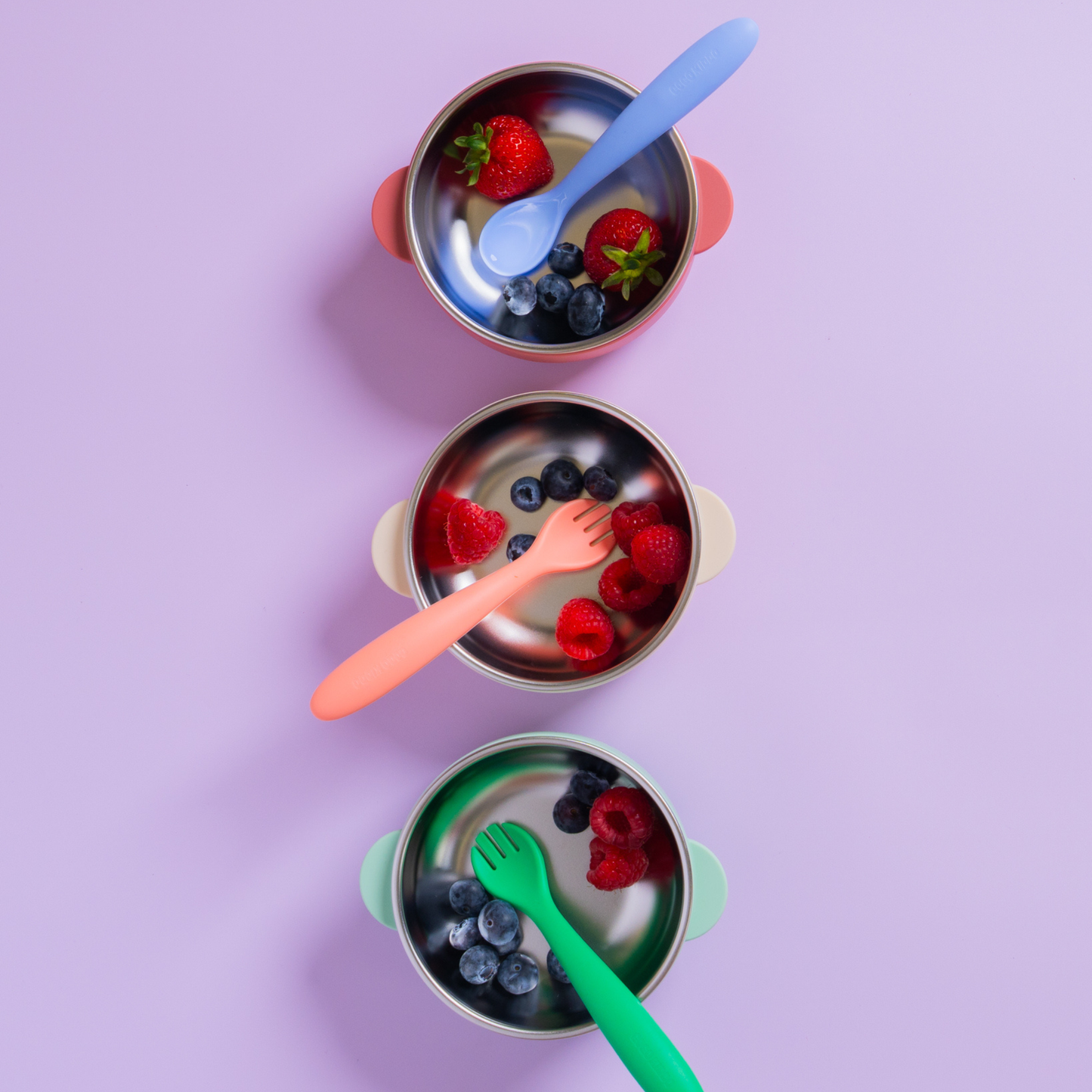 Fun Firsts Spoon and Fork Duo - Periwinkle Blue