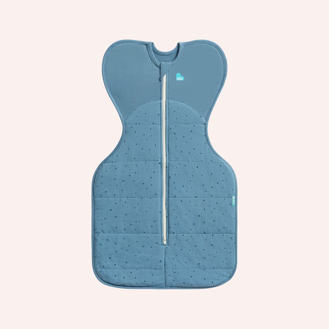 Stage 1 Swaddle Up - 2.5 TOG - Quilted Stretch Cotton - Storm Blue Pebbles