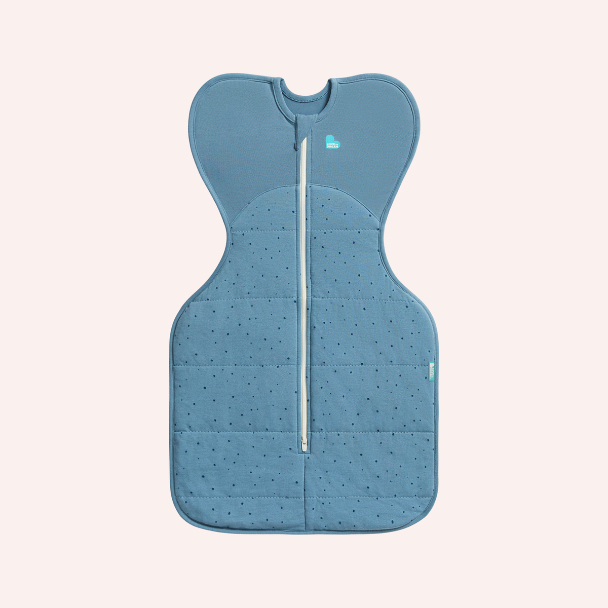 Stage 1 Swaddle Up - 2.5 TOG - Quilted Stretch Cotton - Storm Blue Pebbles