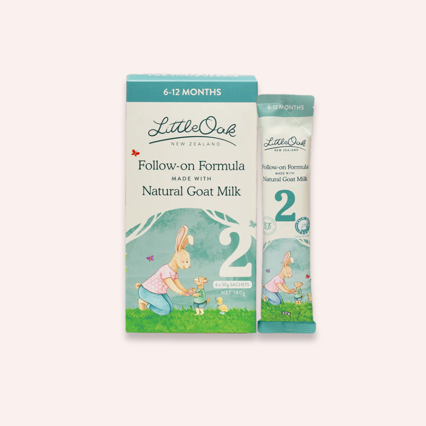 Stage 2 - Natural Goat Milk Follow On Formula with Olive Oil Satchets - 6 x 30g