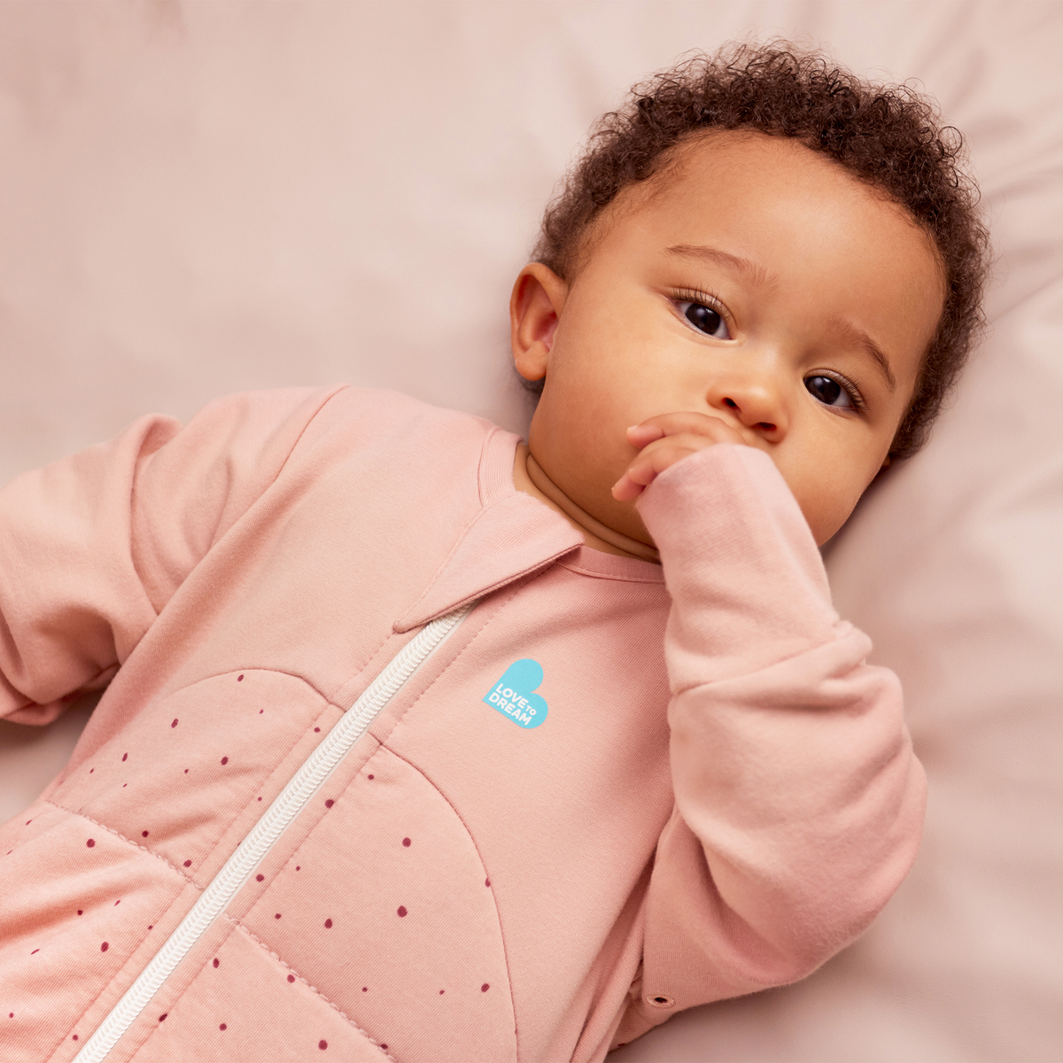 Stage 3 Sleep Bag - 2.5 TOG - Quilted Stretch Cotton - Rose Pebbles