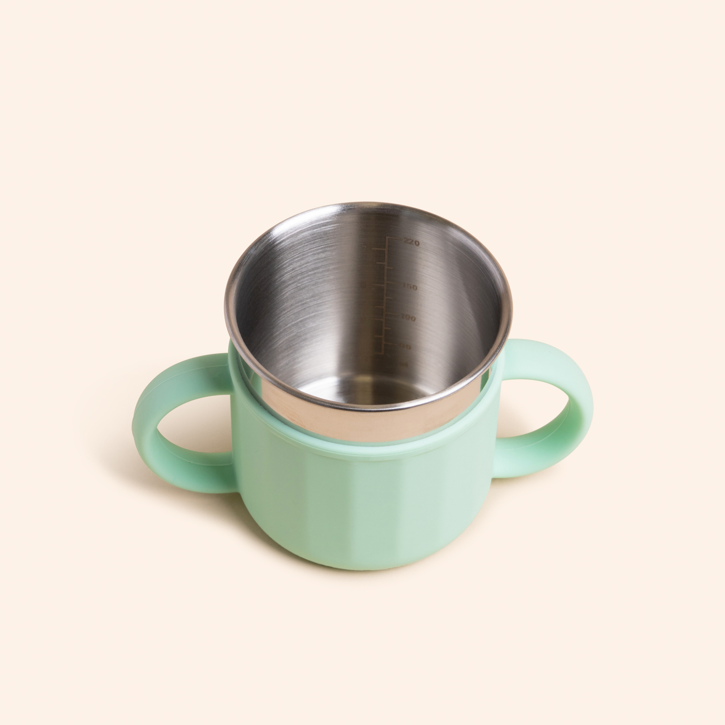 Fun Firsts Stainless Steel Cup with Silicone Sleeve - Mint
