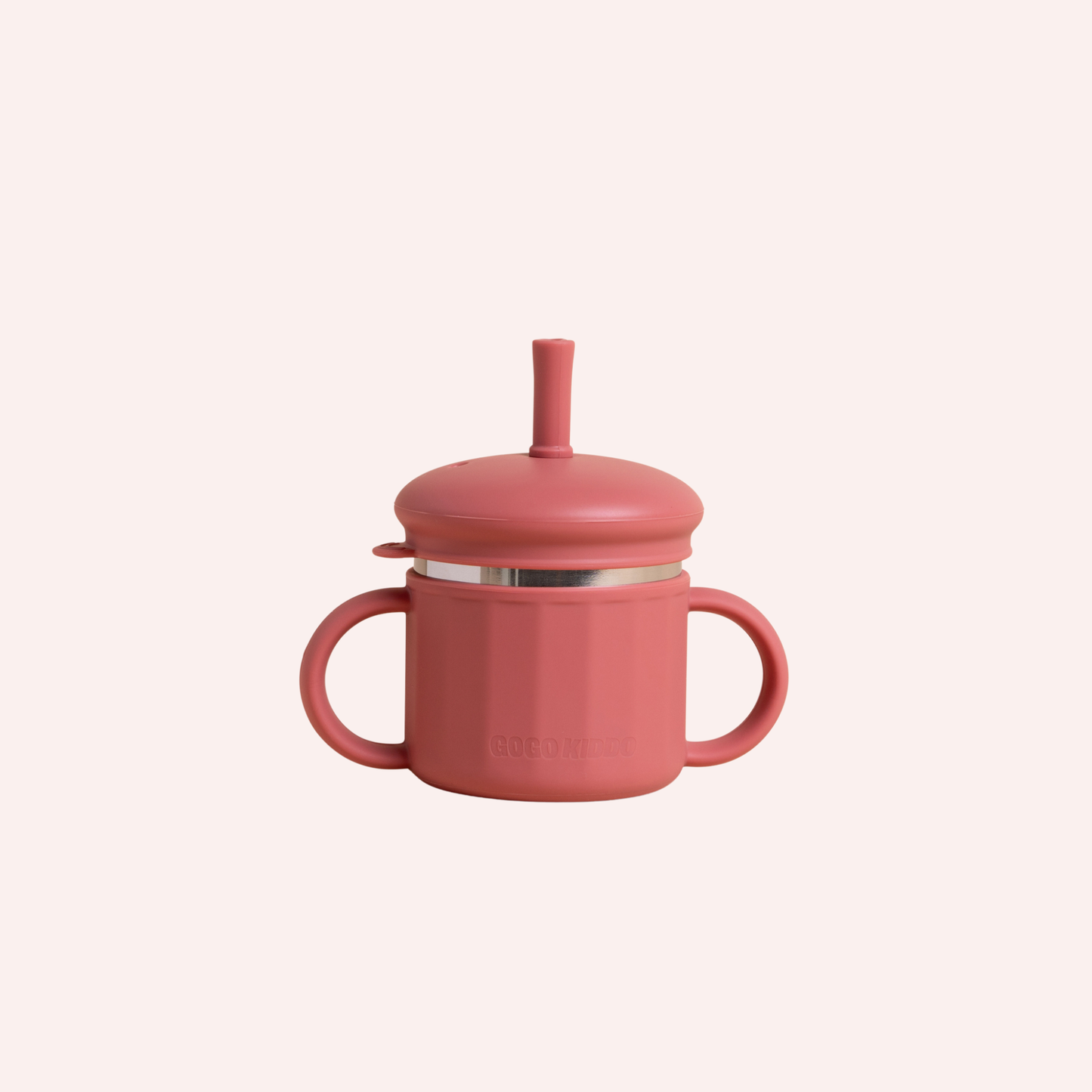 Fun Firsts Stainless Steel Cup with Silicone Sleeve - Terracotta