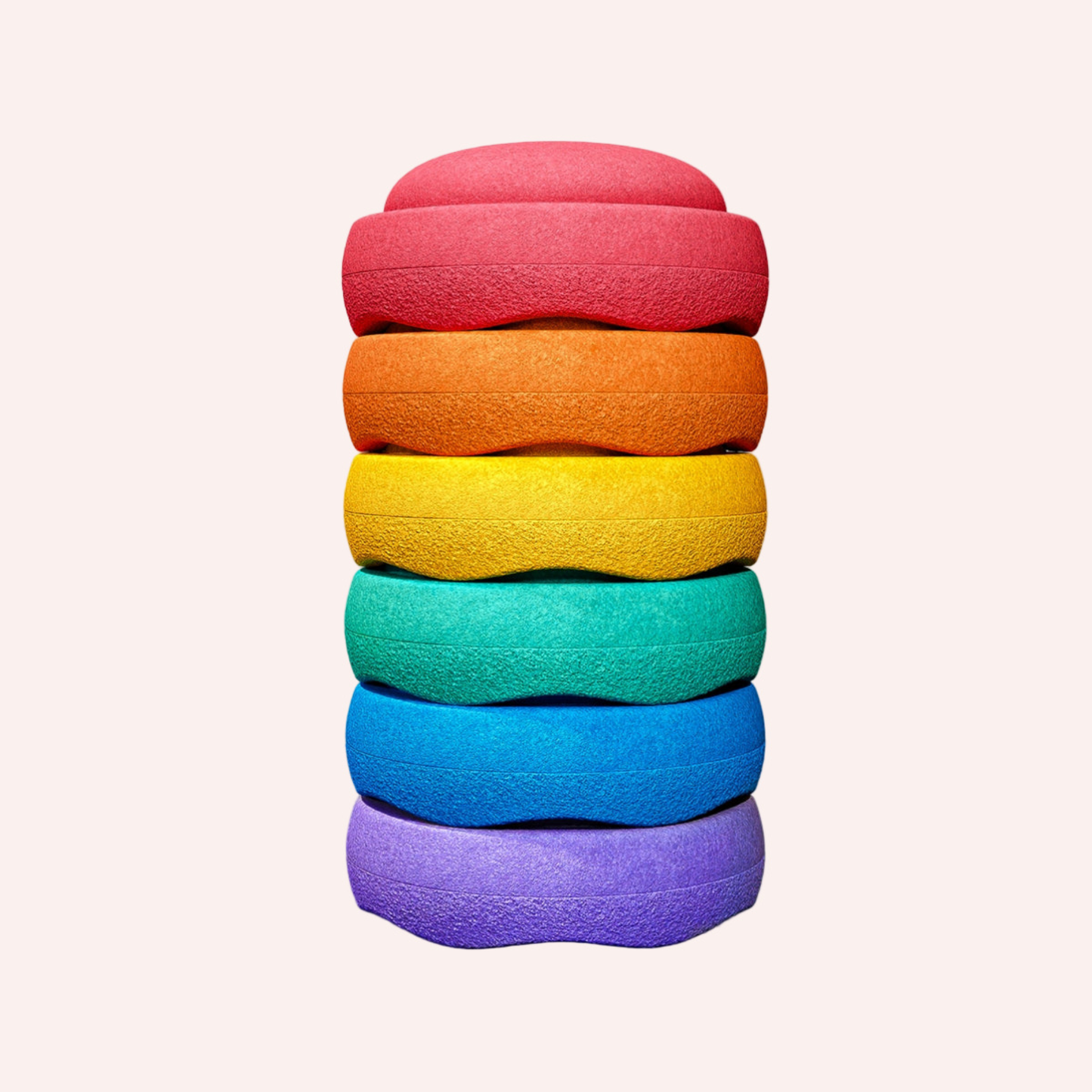 Stapelstein Original Balance Stepping Stones (Set of 6) - Rainbow Classic