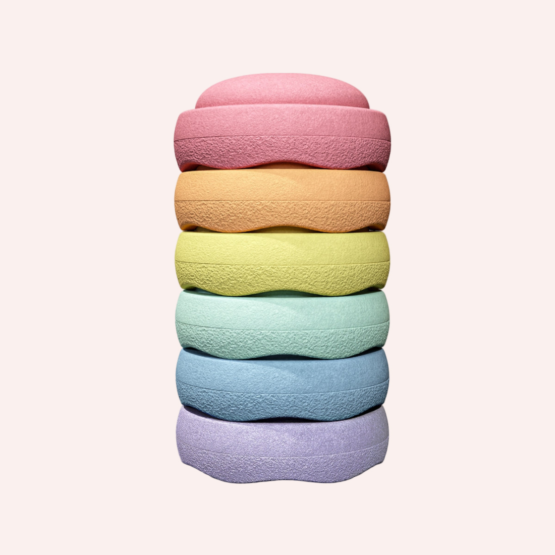 Stapelstein Original Balance Stepping Stones (Set of 6) - Rainbow Pastel