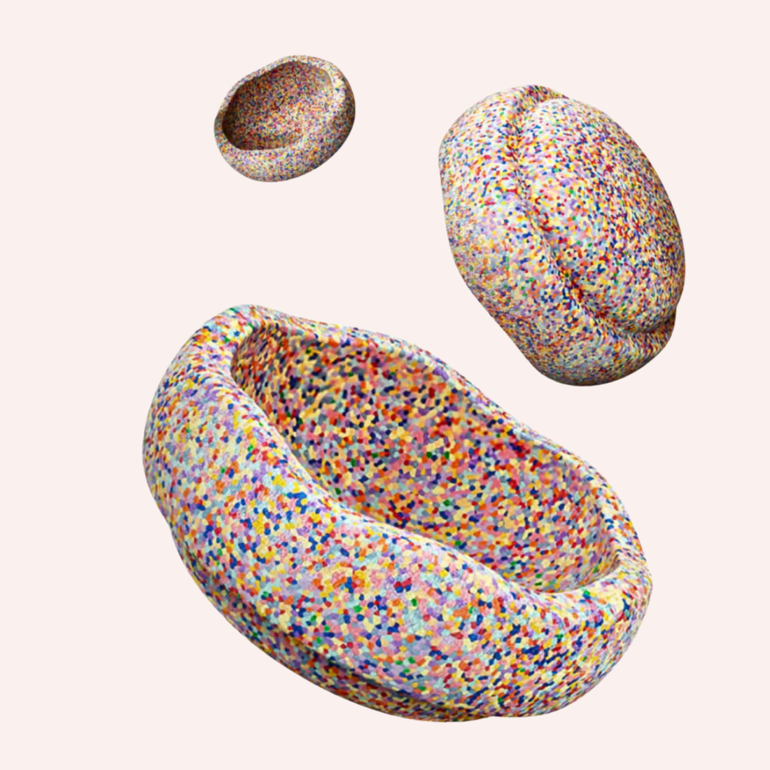 Stapelstein Balance Stepping Stones (Set of 3) - Super Confetti Trilogy