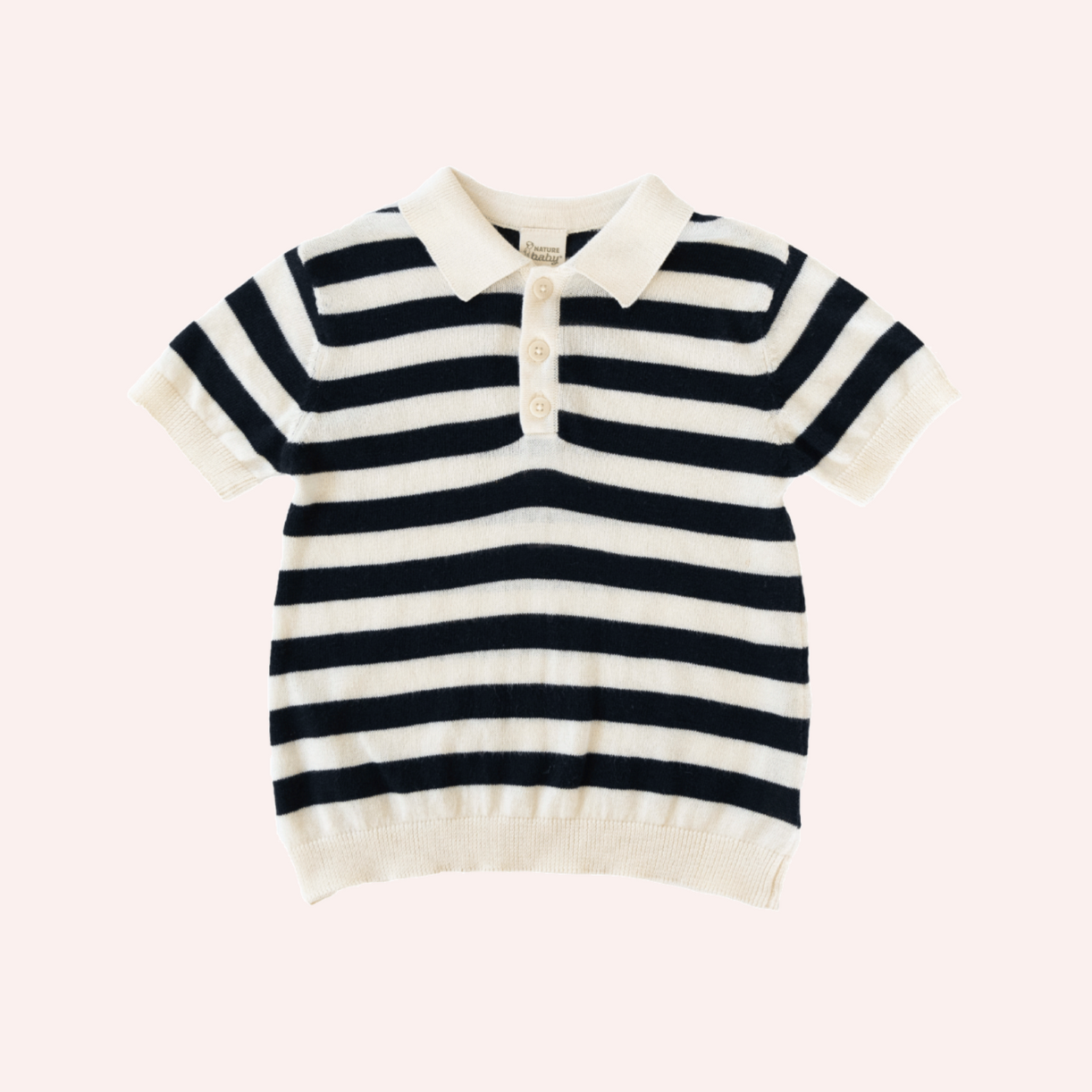 Stevie Polo - Navy Bold Stripe