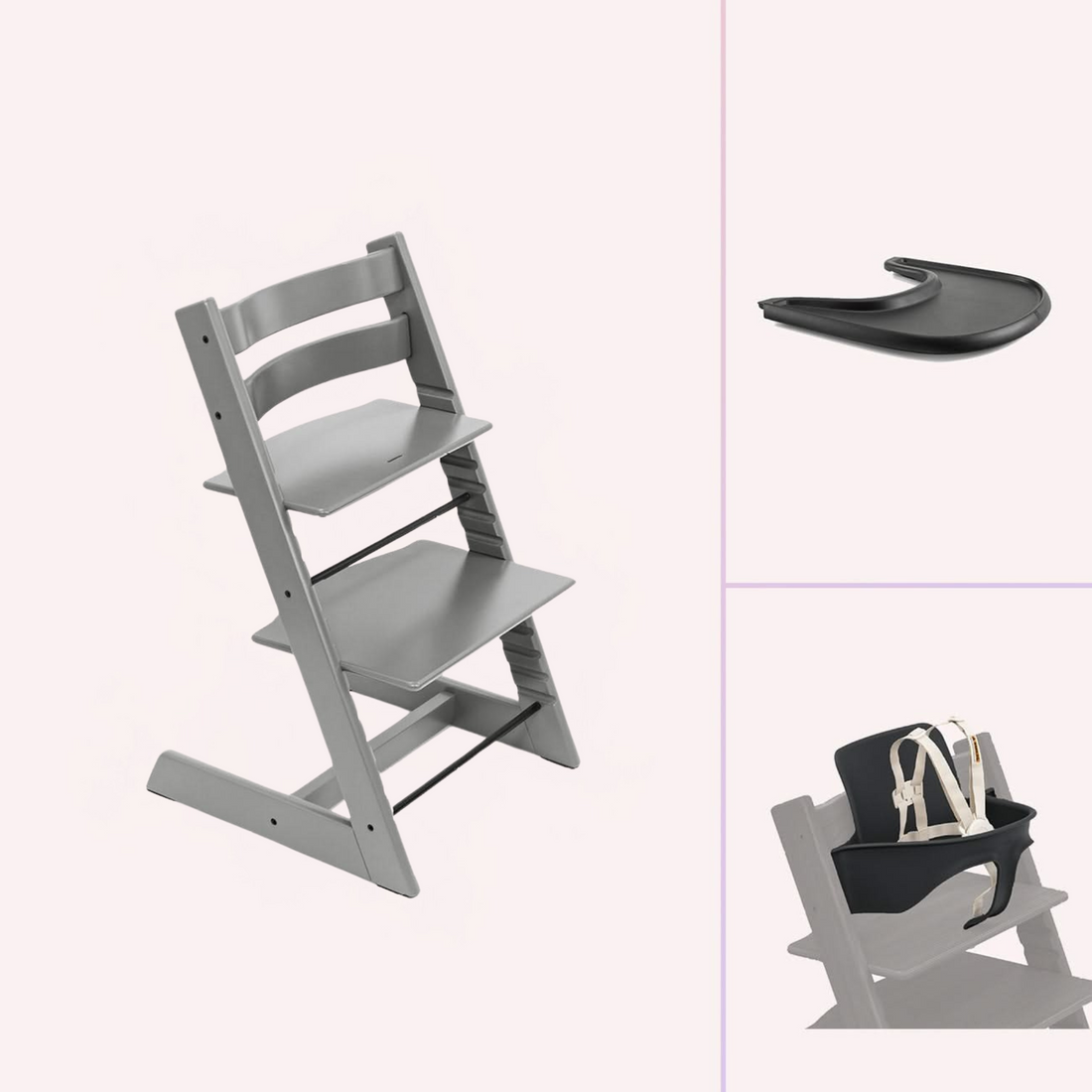 Stokke Tripp Trapp Solids Highchair Bundle by Stokke the memo