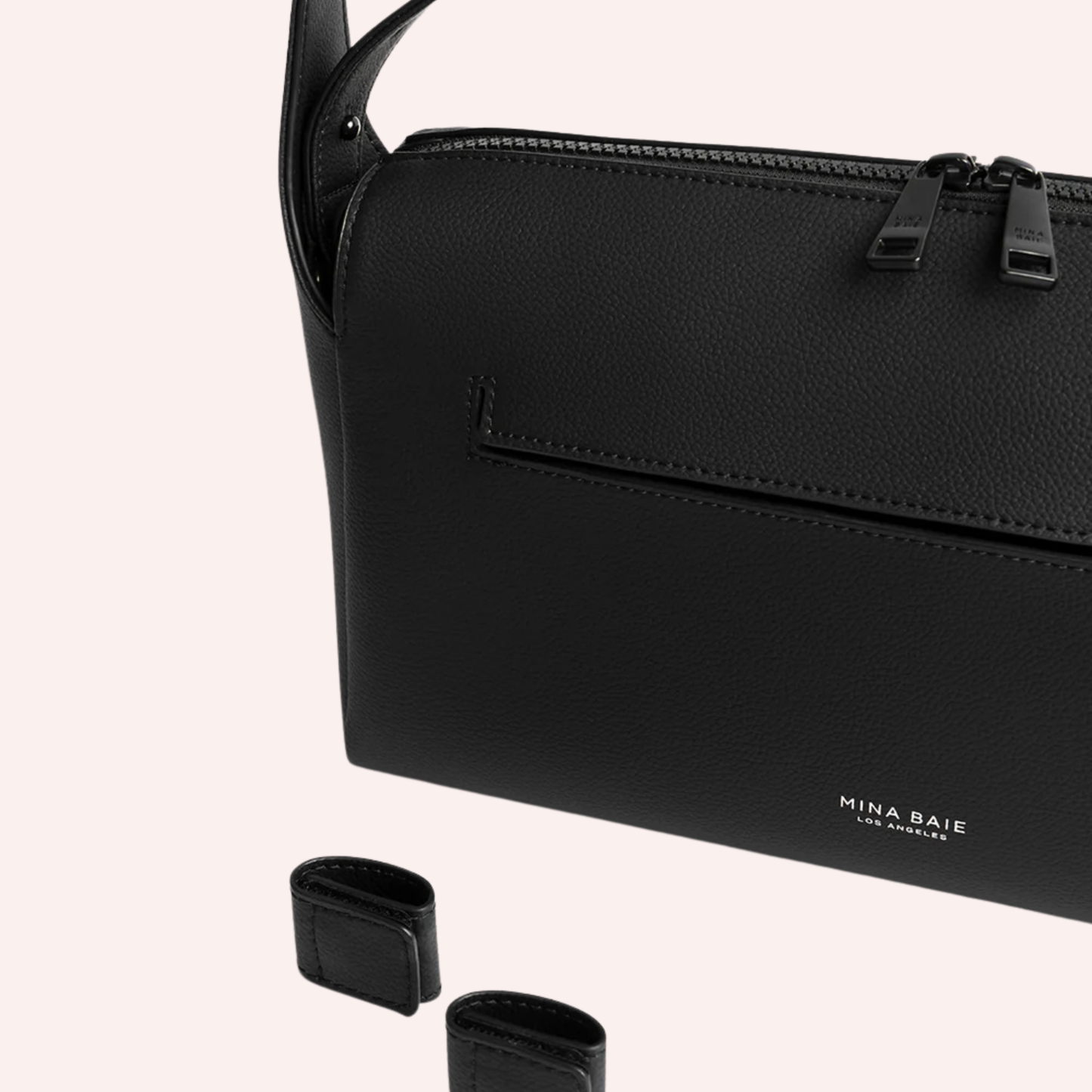 Stroller Vegan Caddy - Black/Black