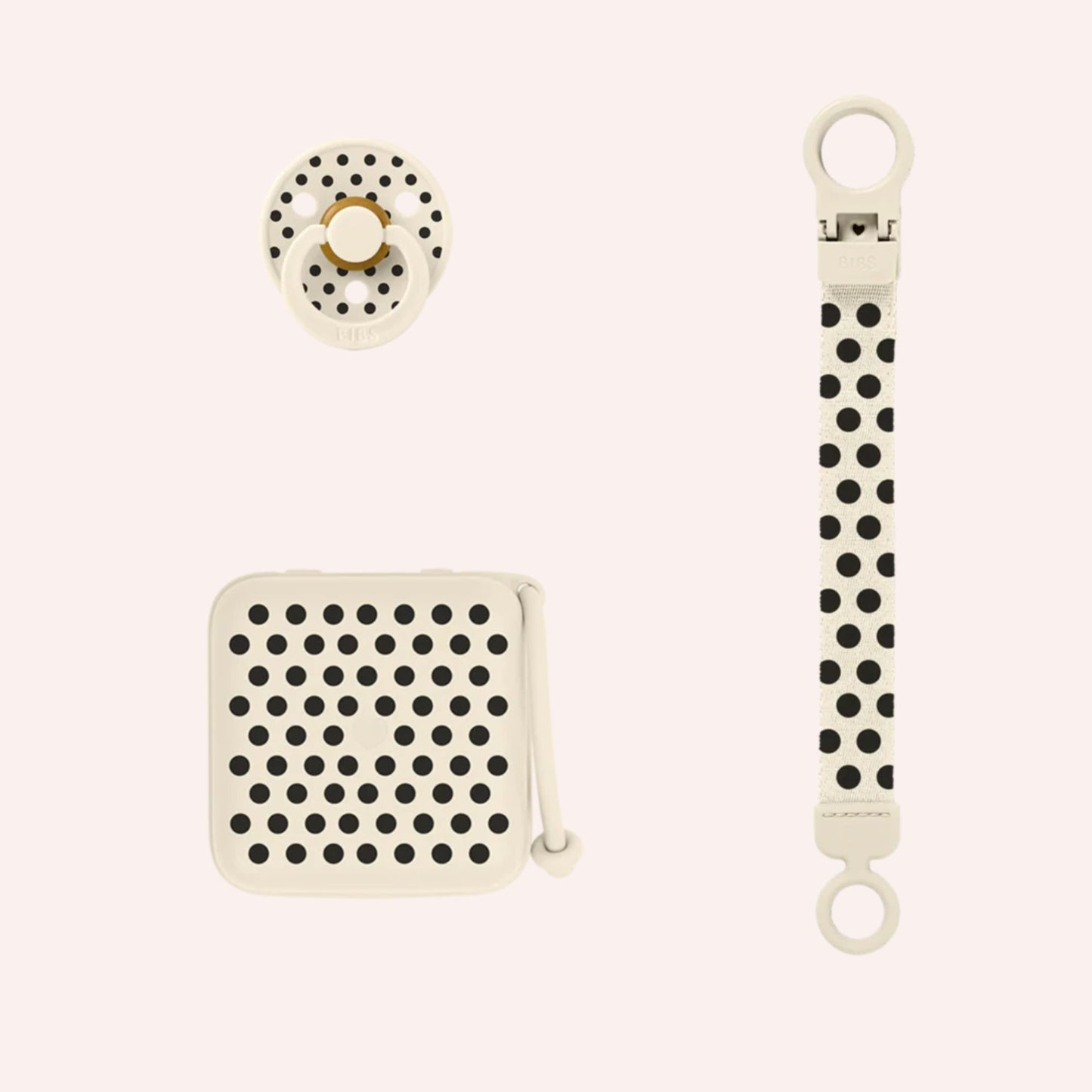 Studio Soothe & Go Gift Set - Polka Ivory/Black