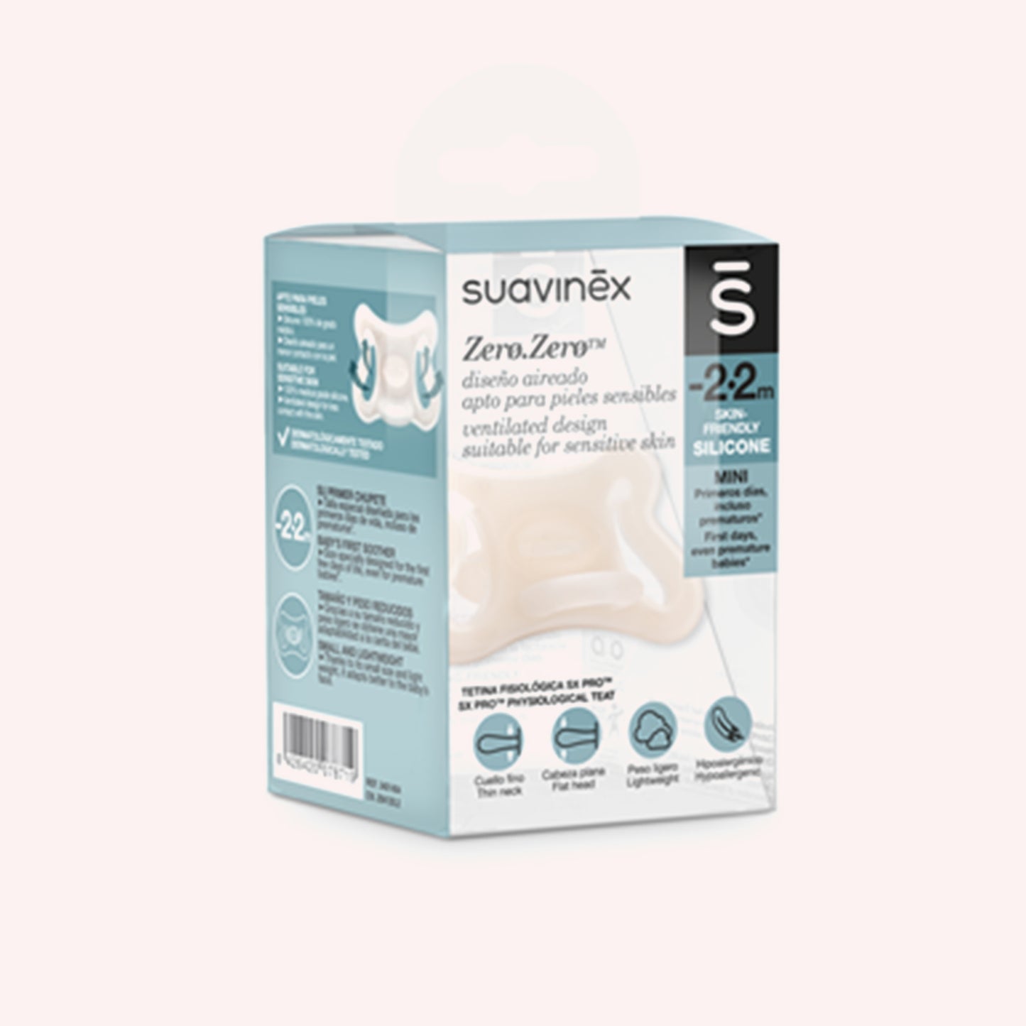 Suavinex - Zero Zero Air Flow Silicone Dummy (-2-2months)