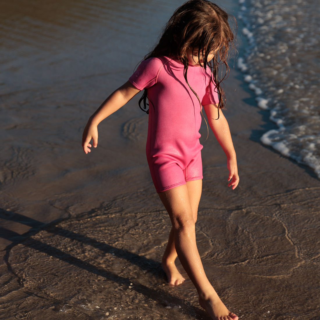 Short Sleeve Wetsuit - Candy Pink