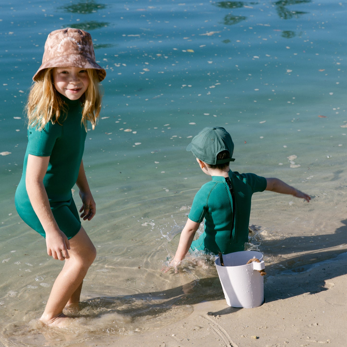 Short Sleeve Wetsuit - Forest Green