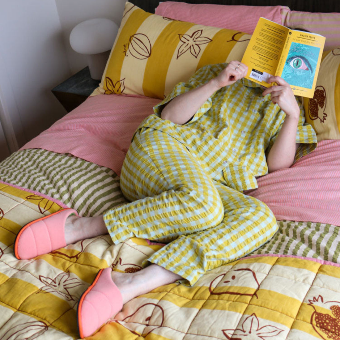 Pyjama Set - Citrus Seersucker