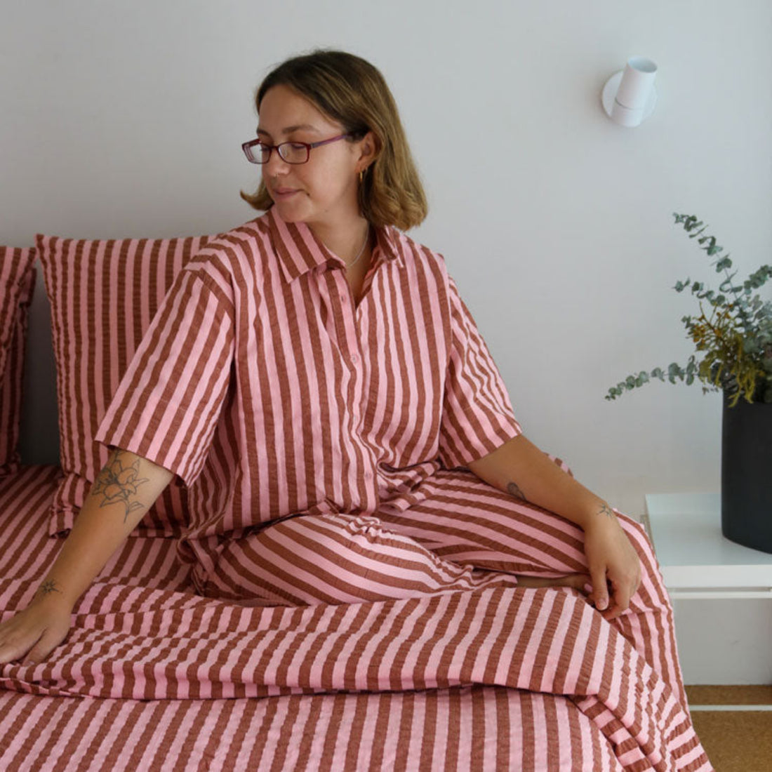 Pyjama Set - Sundae Seersucker