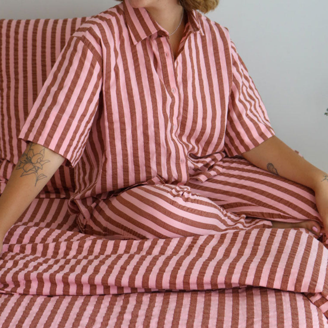 Pyjama Set - Sundae Seersucker