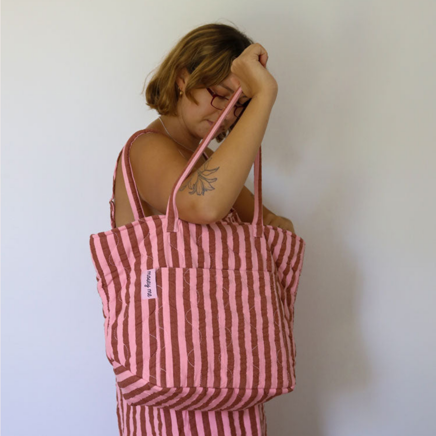 Quilted Bag - Sundae Seersucker