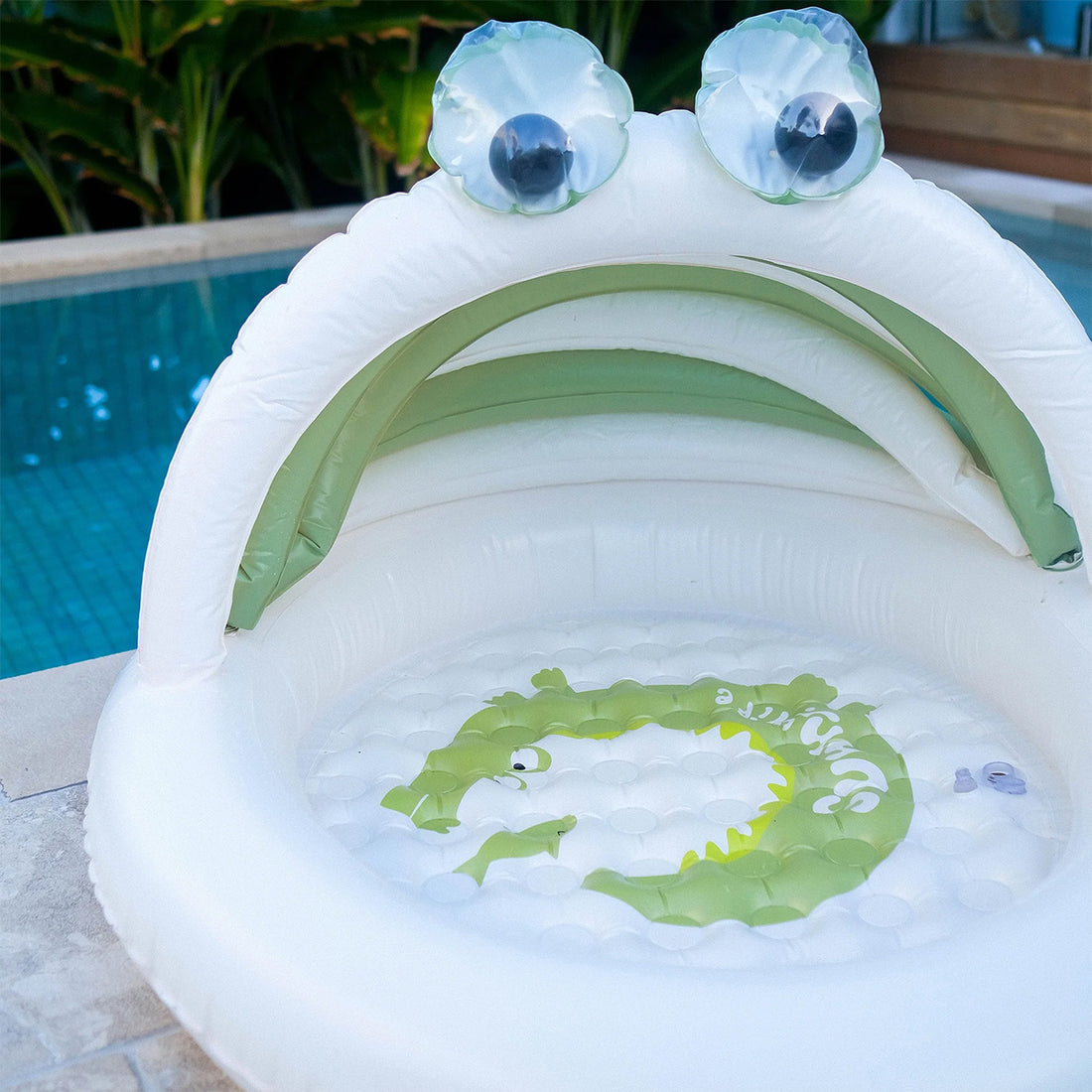 Cookie the Croc Inflatable Pool - Khaki