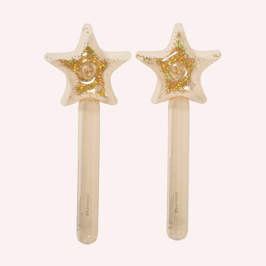 Princess Swan Inflatable Star Wand - Gold (2pk)