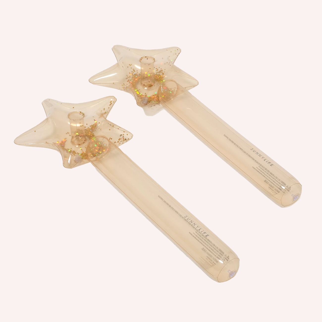 Princess Swan Inflatable Star Wand - Gold (2pk)