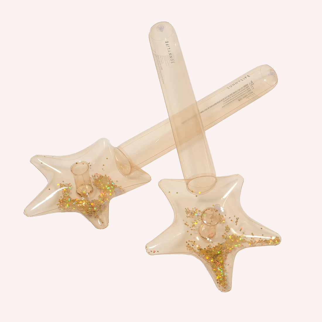 Princess Swan Inflatable Star Wand - Gold (2pk)