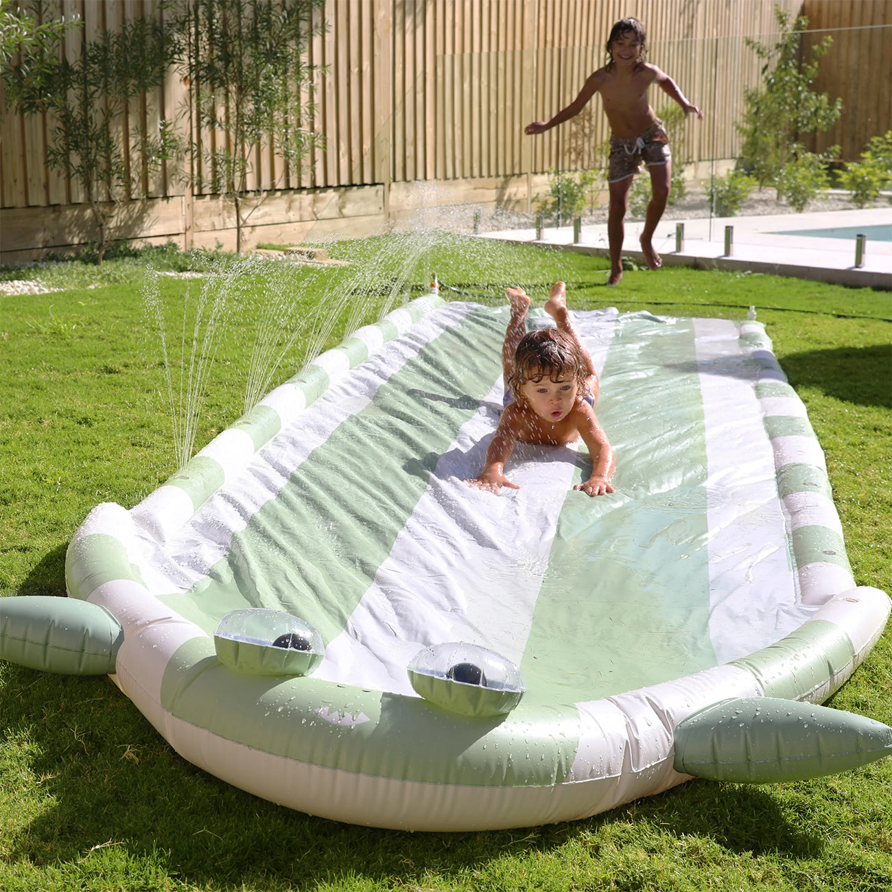 Shark Tribe Slip and Slide - Khaki