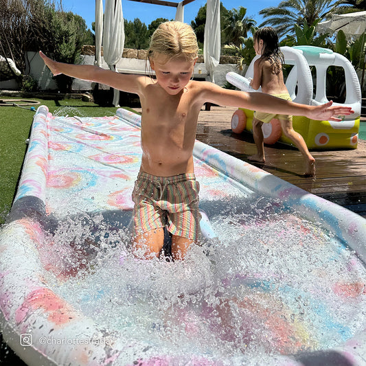 Slip, Slide and Body Board Set - Tie Dye Multi