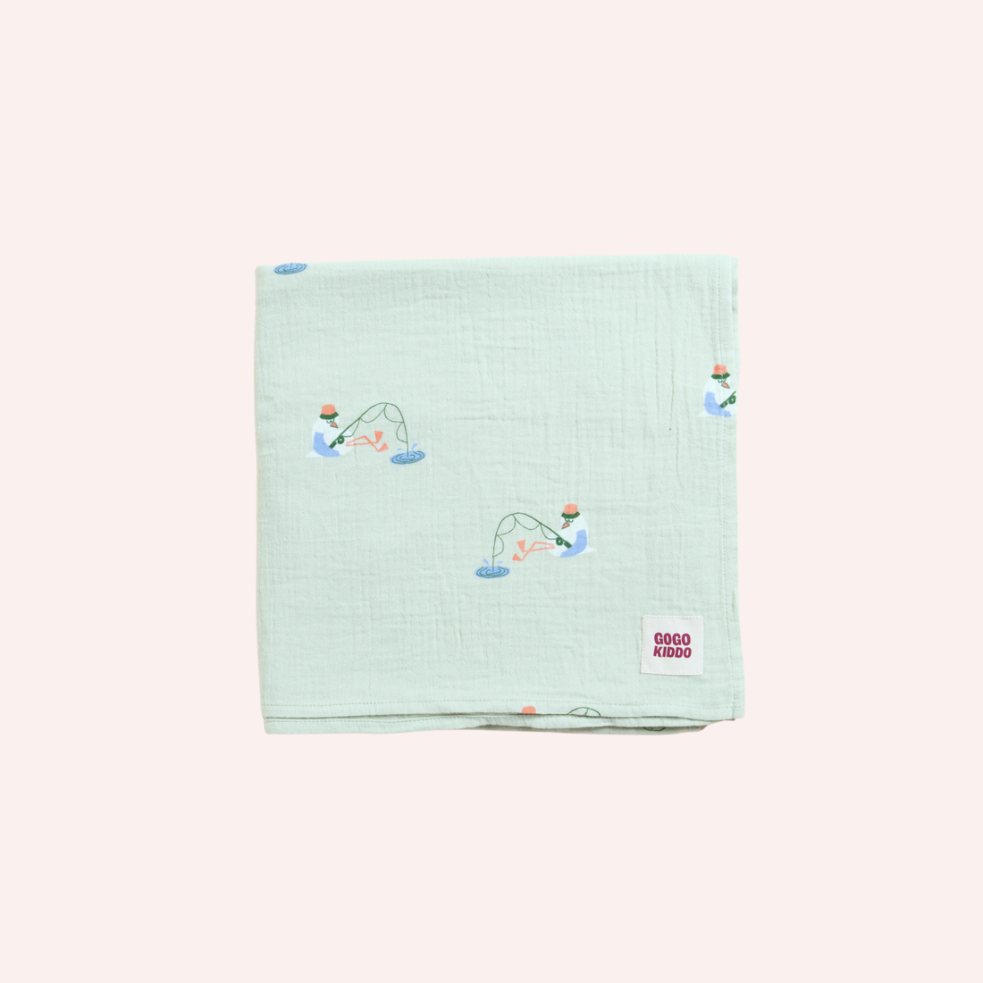 Light and Breathable Muslin Swaddle Wrap - Gulls Gone Fishing
