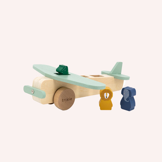Wooden Animal Airplane