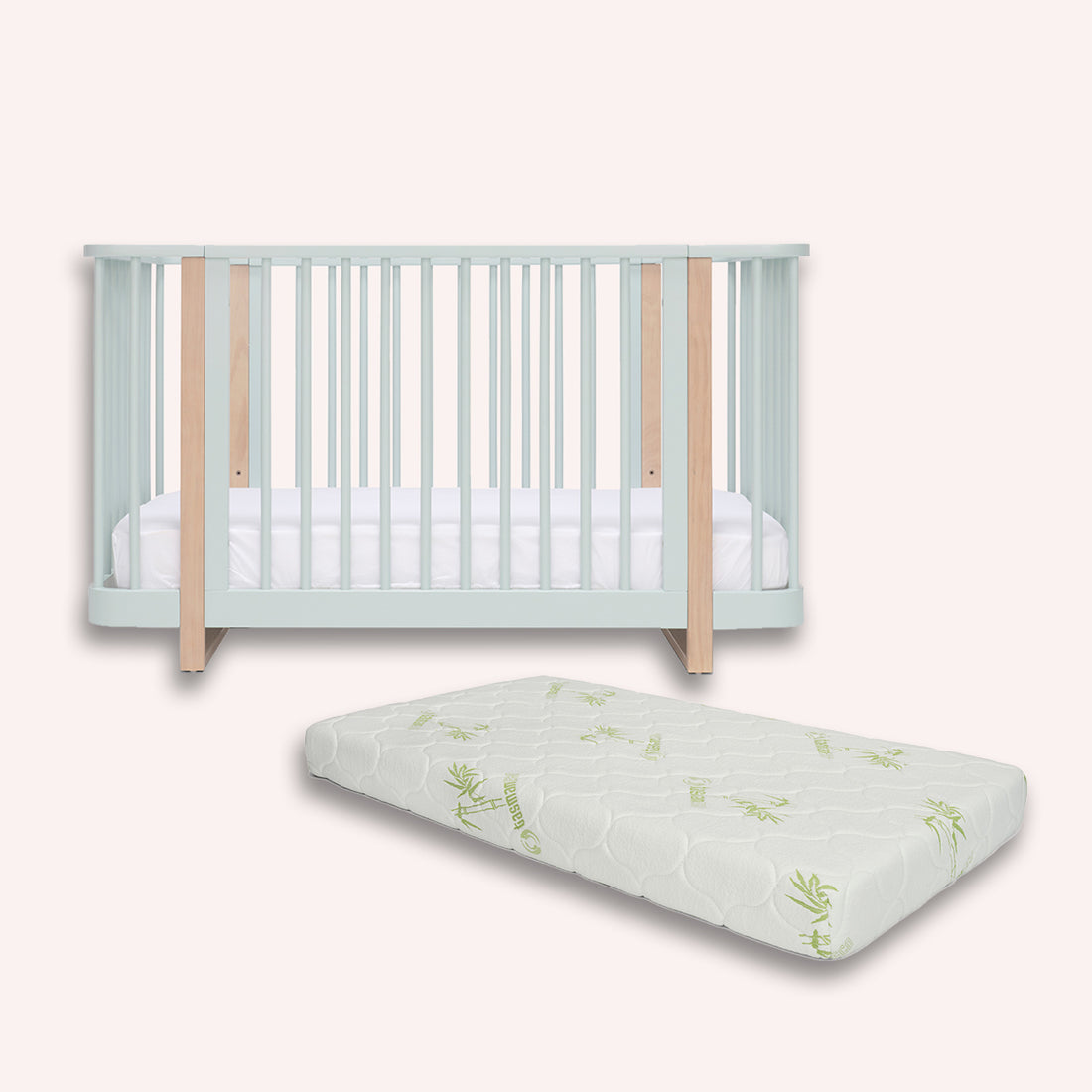 Tasman Eco Pisa Cot + Mattress Bundle