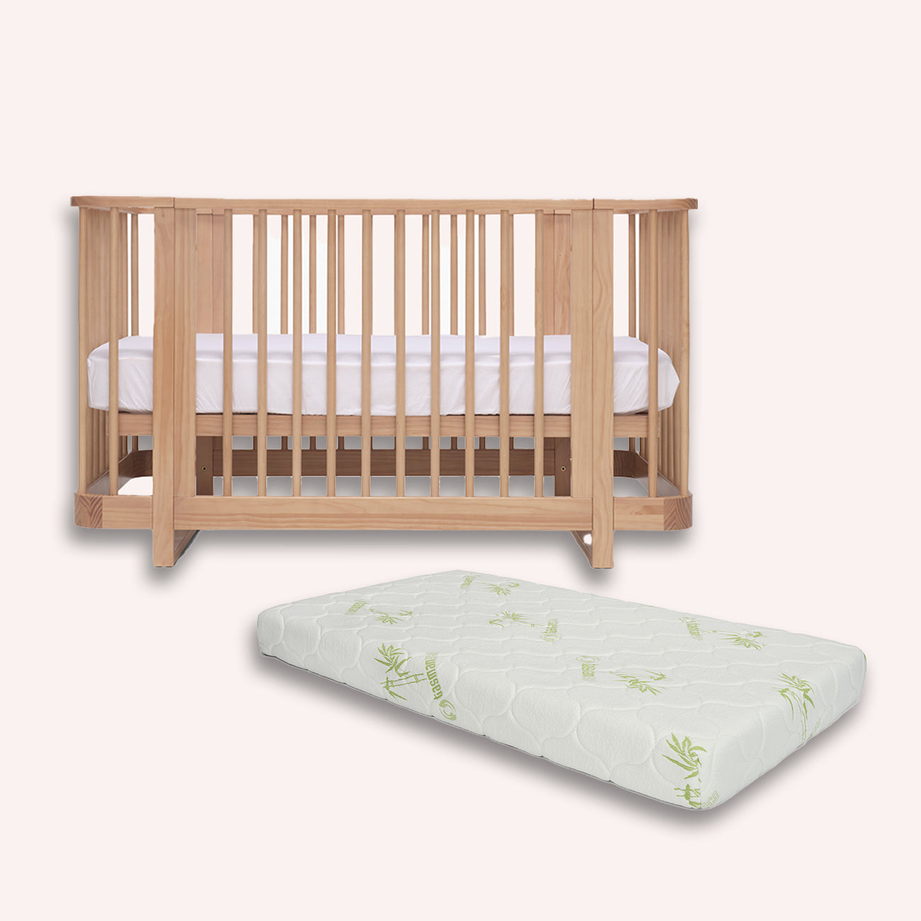 Tasman Eco Pisa Cot + Mattress Bundle