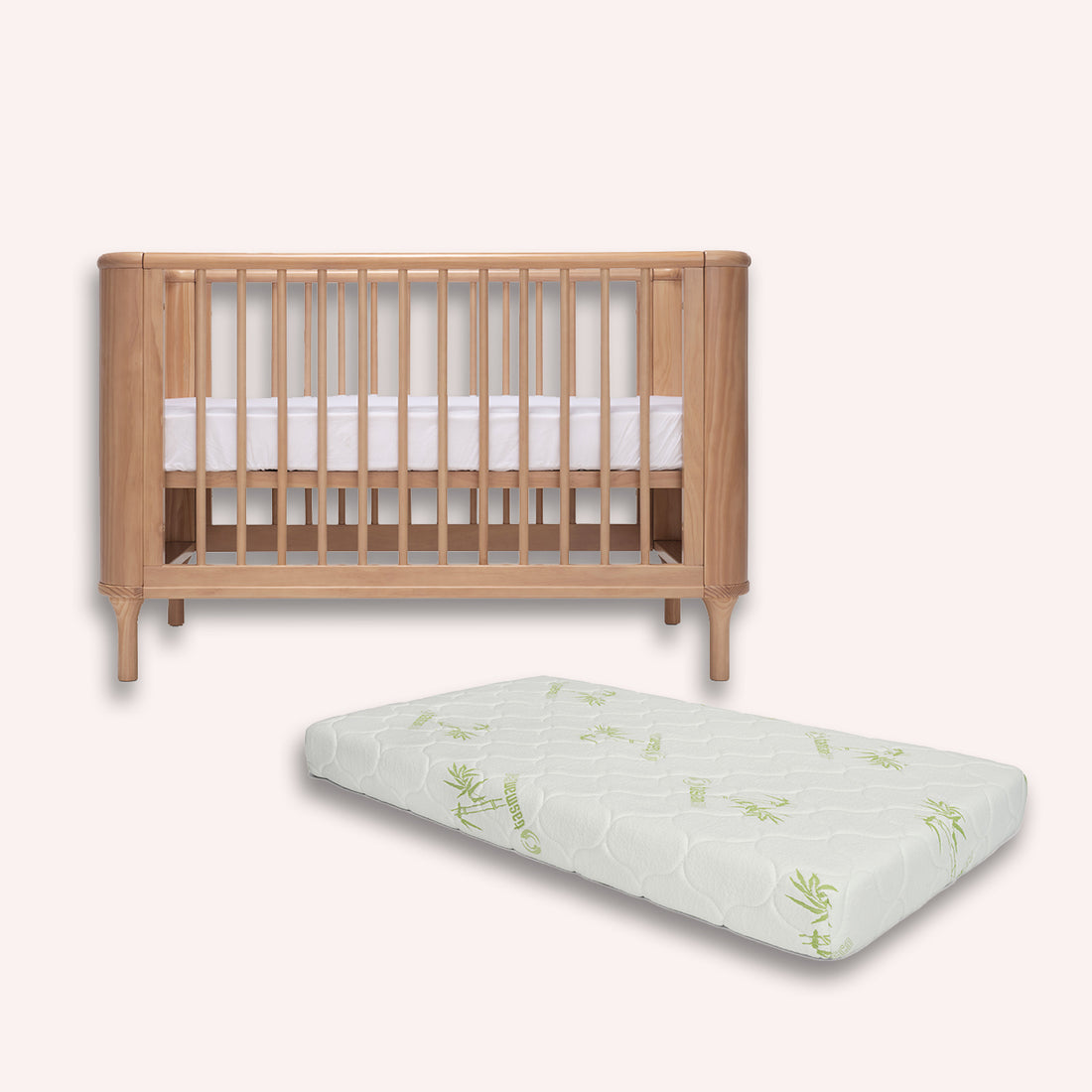 Tasman Eco Willow Cot + Mattress Bundle