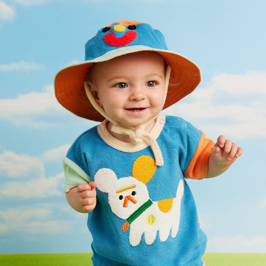 Terry Kids Bucket Hat - Puppy Park