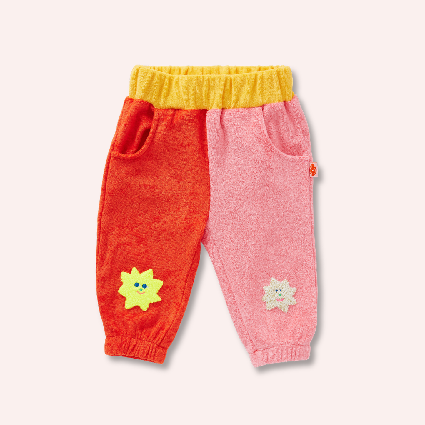 Terry Pants - Stars Pink