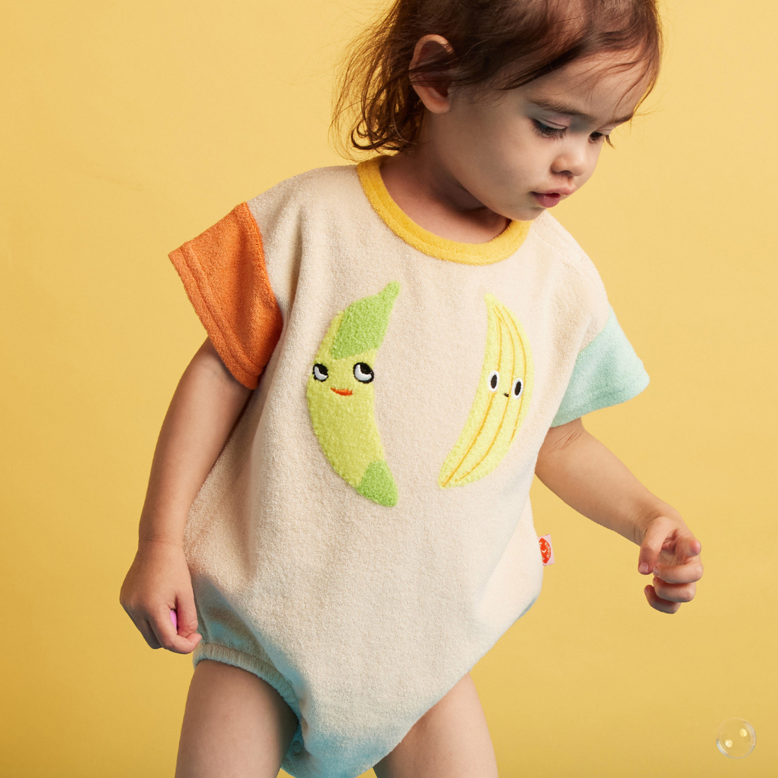 Terry Short Sleeve Bodysuit - Peel Party