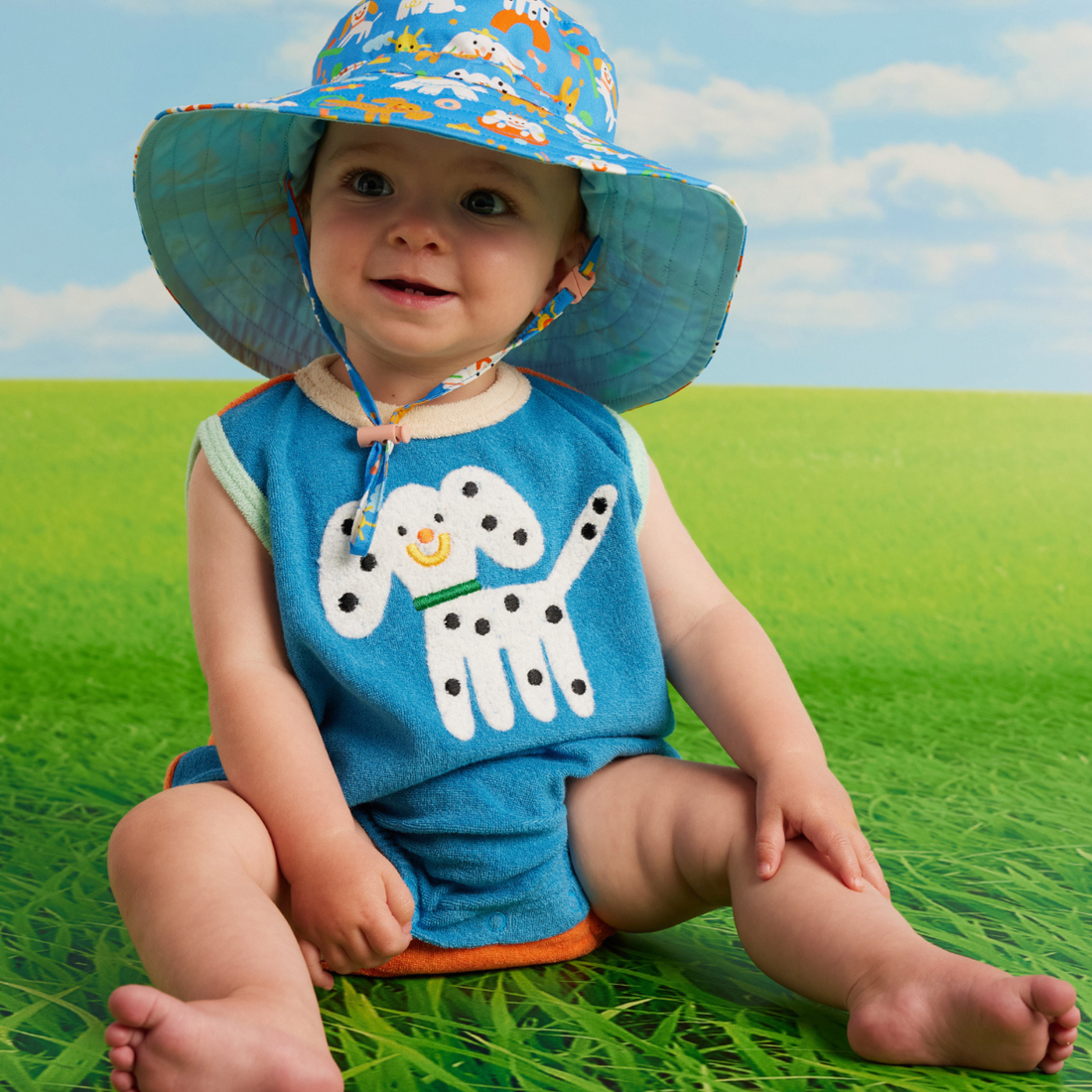 Kids Sun Hat - Puppy Park