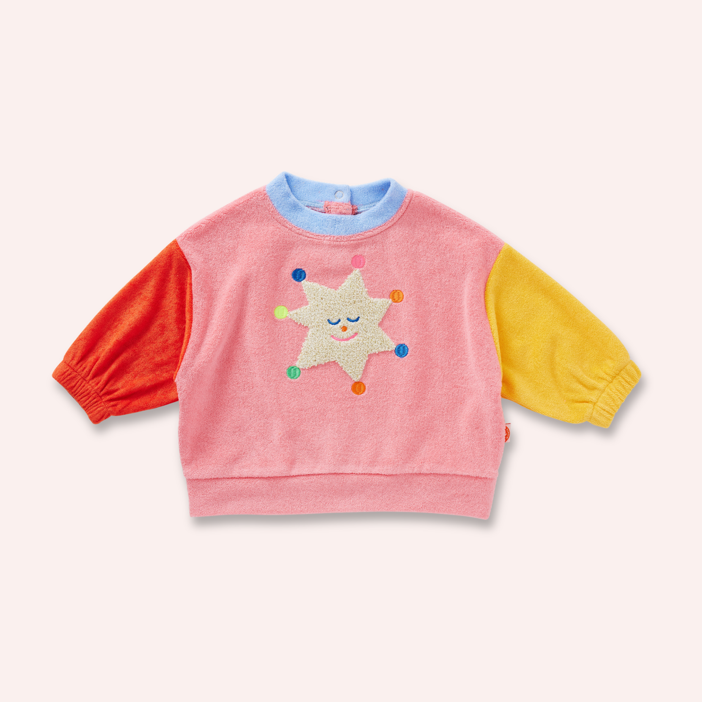 Terry Sweater - Stars Pink