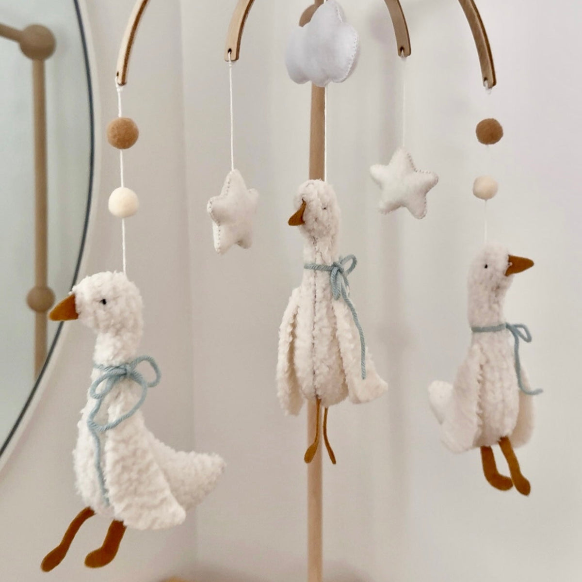 Baby Mobile - Three Little Ducks - Blue